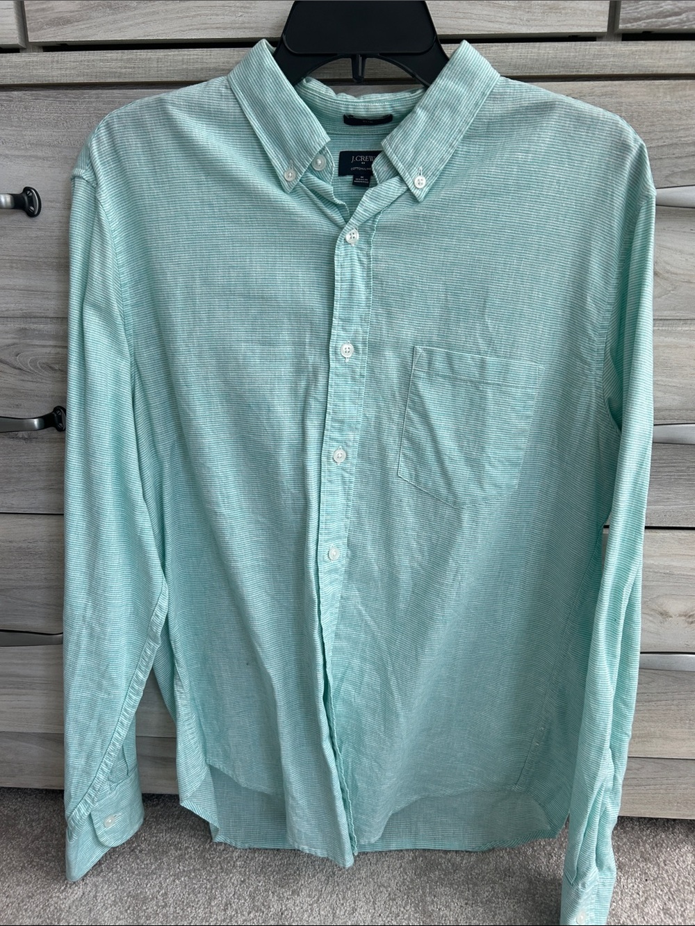 J. Crew Mint Green Button-Down Shirt